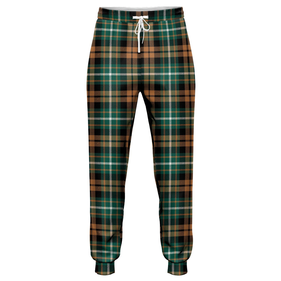 Ramsay Orange Modern Tartan Jogger Pants