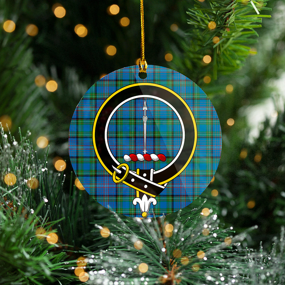 Rankin Ancient Clan Badge Tartan Plastic Christmas Ornaments