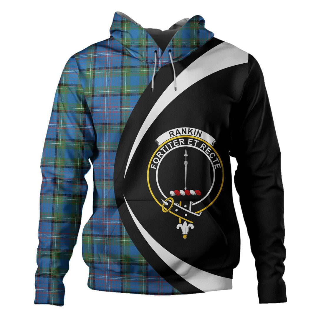 Rankin Ancient Clan Badge Tartan Hoodie Circle Style