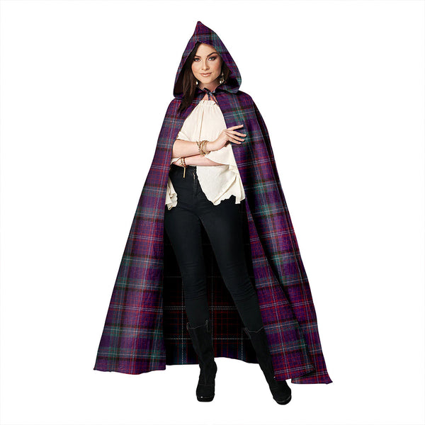 Rankin Weathered Clan Badge Tartan Hooded Cloak