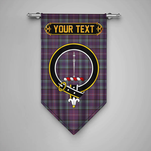 Rankin Weathered Clan Badge Tartan Gonfalon Personalize