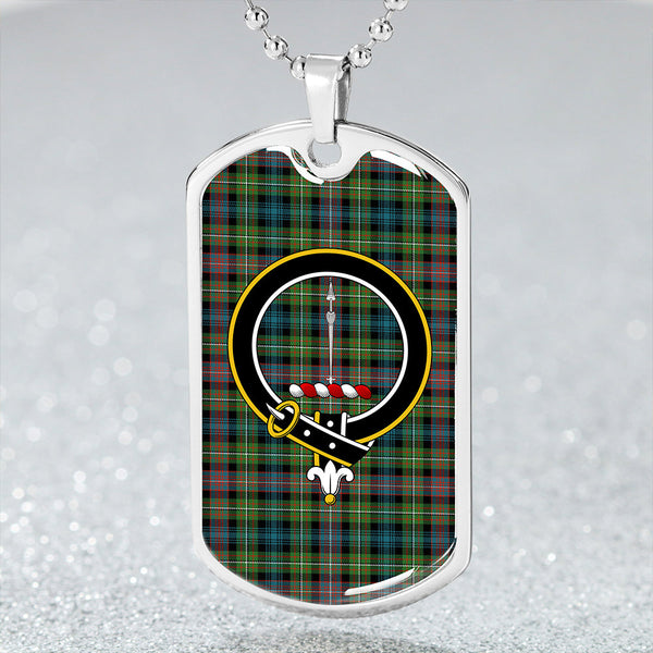 Rankin #2 Ancient Clan Badge Classic Tartan Dog Tag Necklace