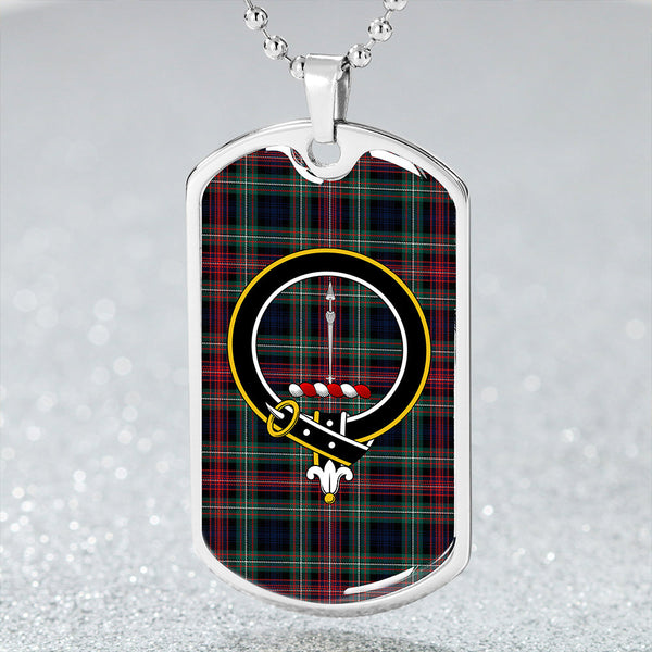 Rankin #2 Modern Clan Badge Classic Tartan Dog Tag Necklace