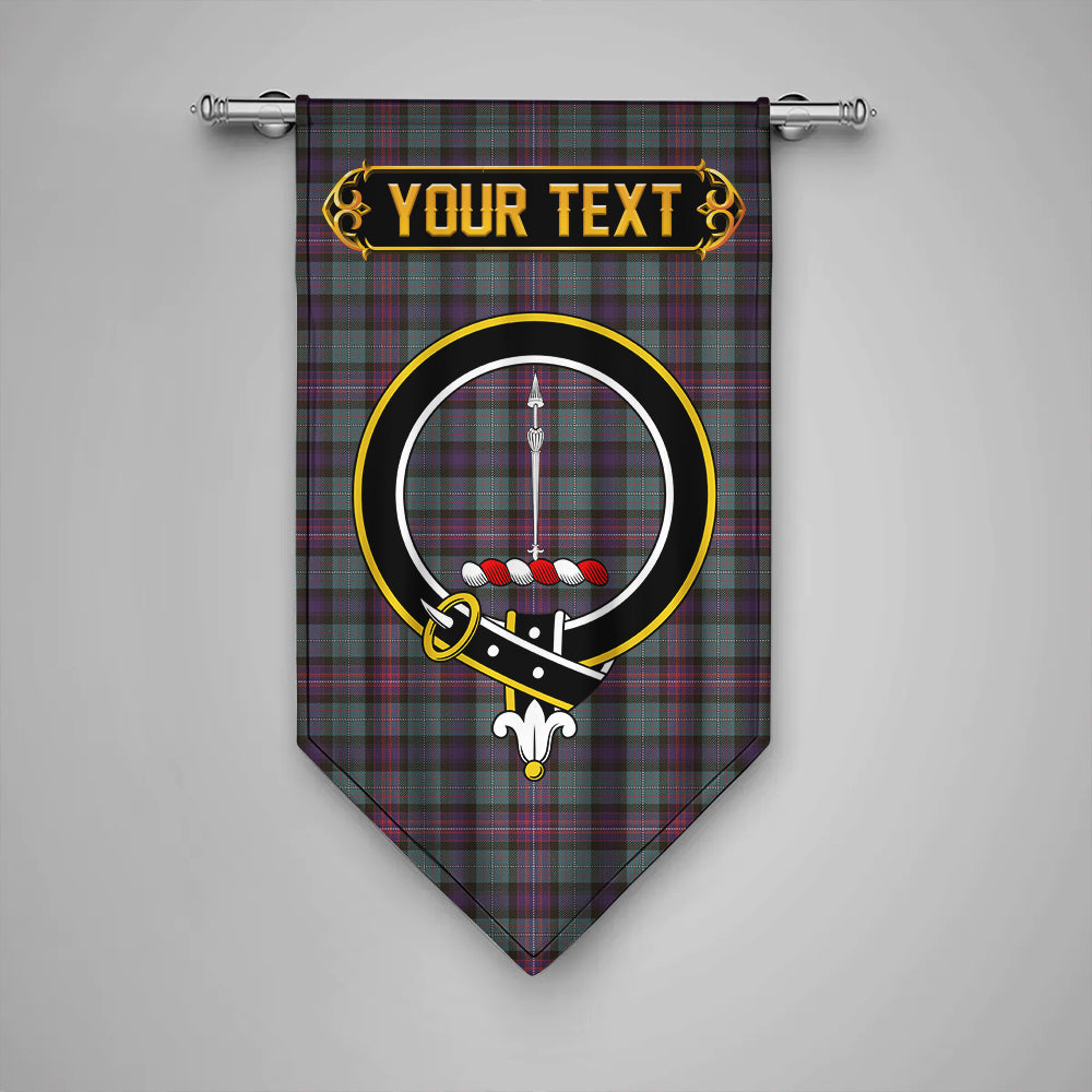 Rankin (Dalgliesh) Weathered Clan Badge Tartan Gonfalon Personalize