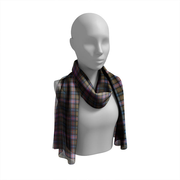 Rankin / Rankine Ancient Tartan Classic Silk Habotai Long Scarf