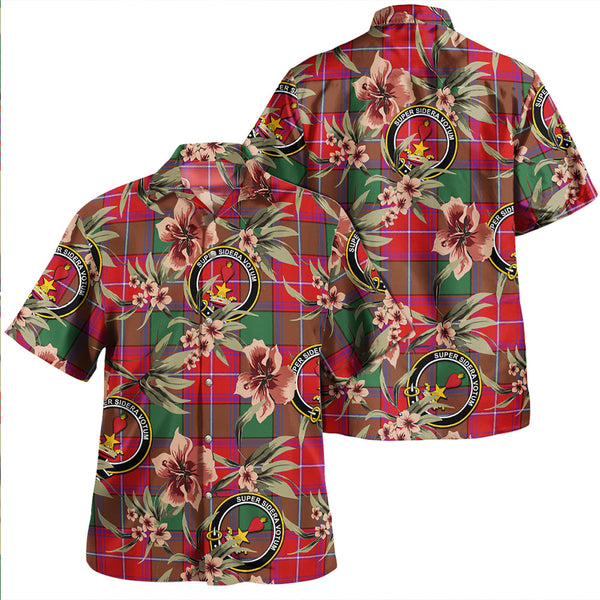 Rattray Modern Clan Badge Tartan Aloha Hawaiian Shirt Tropical Old Style