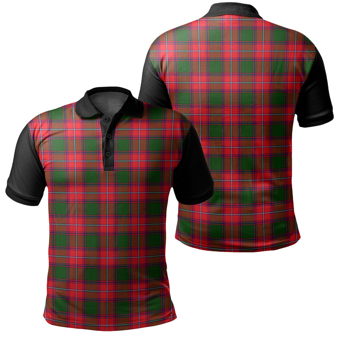 Rattray Modern Tartan Classic Polo Shirt Black Neck 1 Style