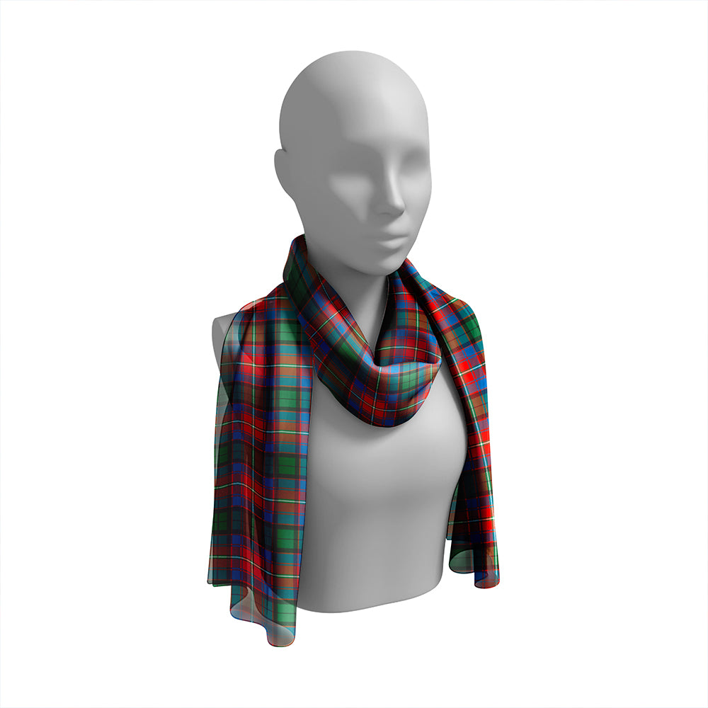 Rattray of Lude Ancient Tartan Classic Silk Habotai Long Scarf