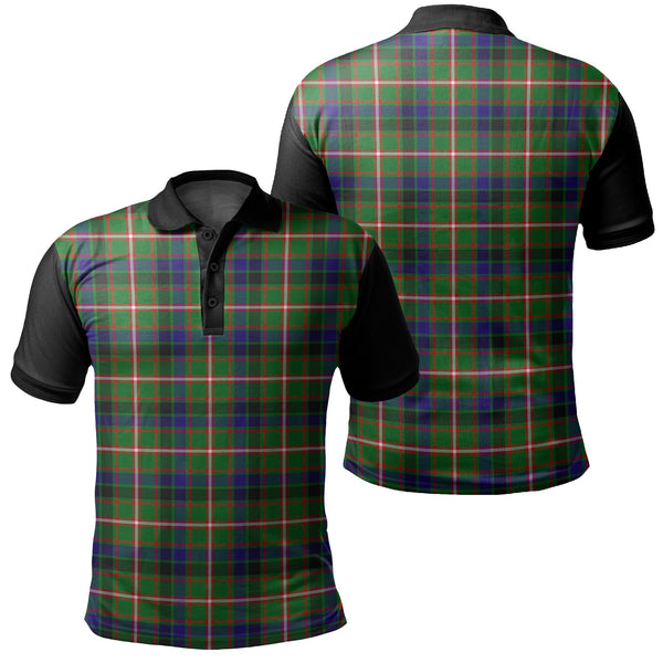 Reid Green Tartan Classic Polo Shirt Black Neck 1 Style