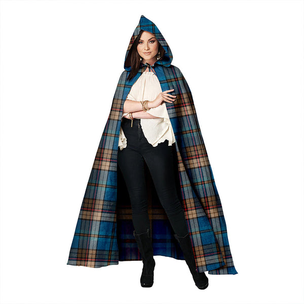 Renton Ancient Clan Badge Tartan Hooded Cloak