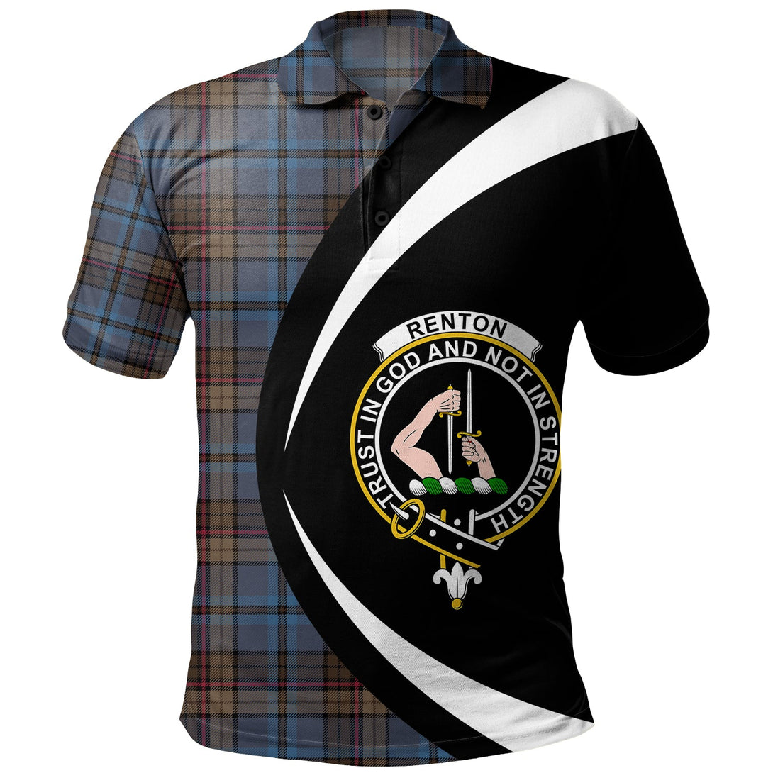 Renton Modern Clan Badge Tartan Polo Shirt Circle Style Personalized