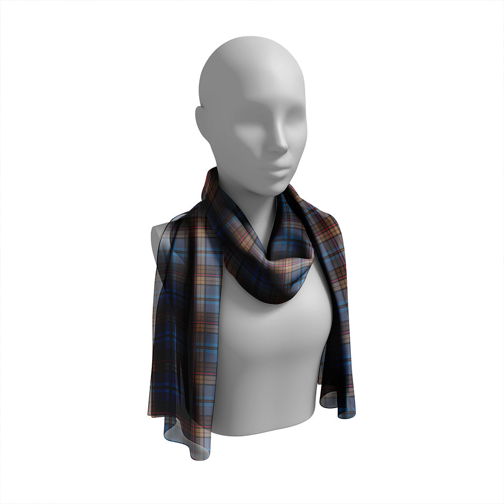 Renton Modern Tartan Classic Silk Habotai Long Scarf