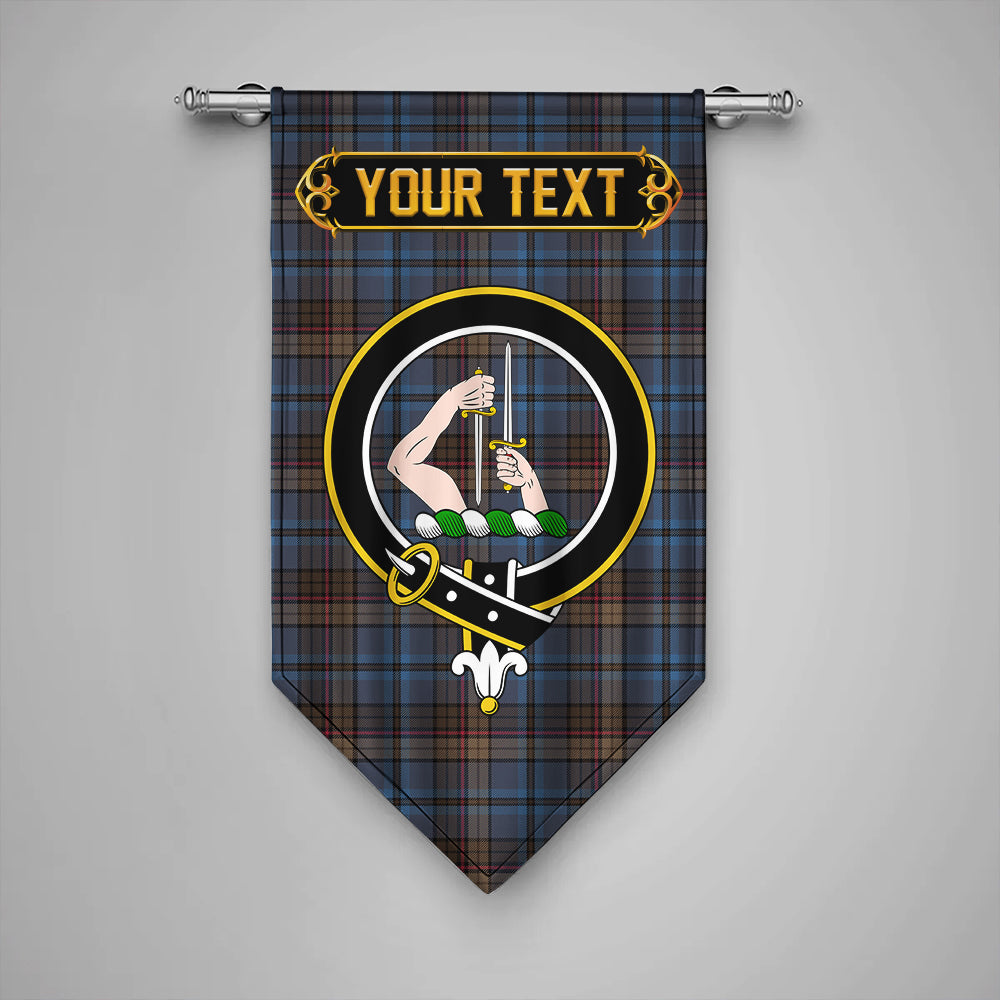 Renton Modern Clan Badge Tartan Gonfalon Personalize