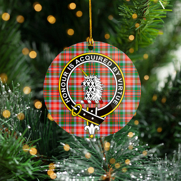 Ritchie Ancient Clan Badge Tartan Plastic Christmas Ornaments