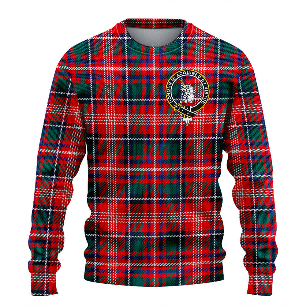 Ritchie Modern Clan Badge Tartan Knitted Sweater