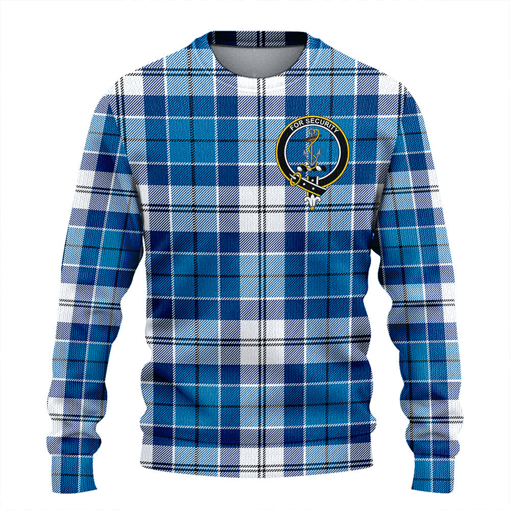 Roberton Clan Badge Tartan Knitted Sweater