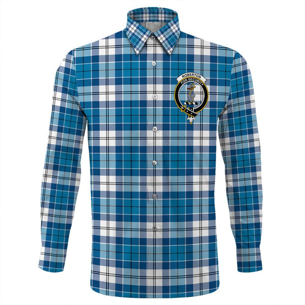 Roberton Tartan Classic Crest Long Sleeve Button Shirt