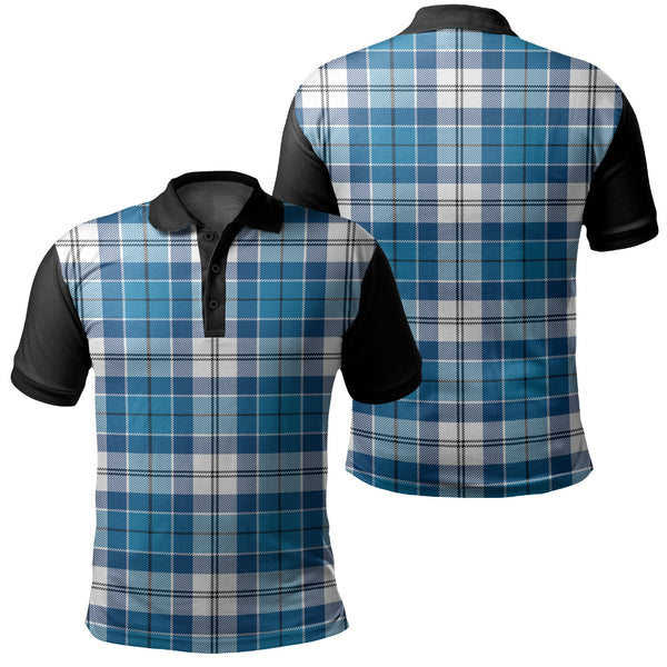 Roberton Tartan Classic Polo Shirt Black Neck 1 Style