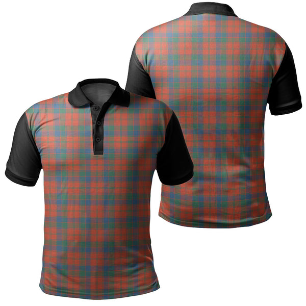 Robertson Ancient Tartan Classic Polo Shirt Black Neck 1 Style