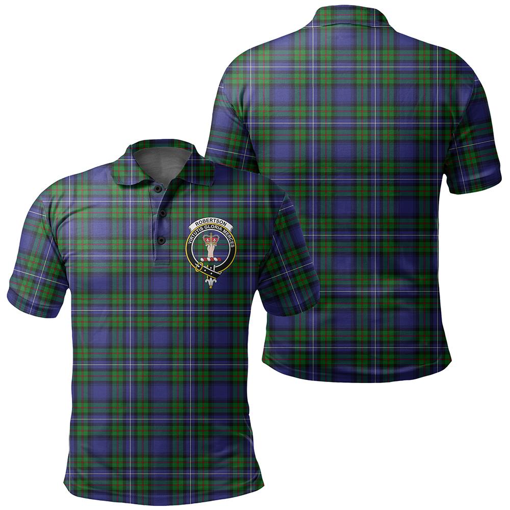 Robertson Hunting Modern Tartan Classic Crest Polo Shirt