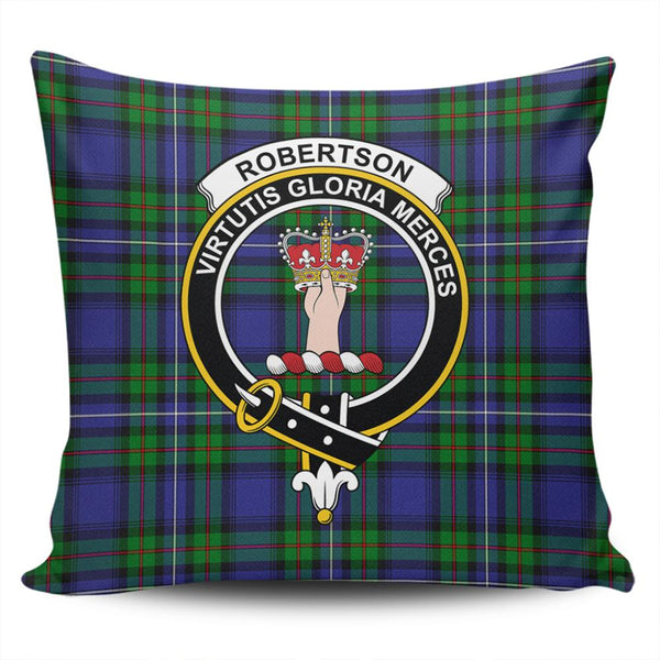 Robertson Hunting Modern Tartan Classic Crest Pillow Cover