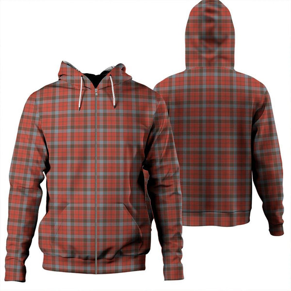 Robertson Weathered Tartan Classic Zipper Hoodie