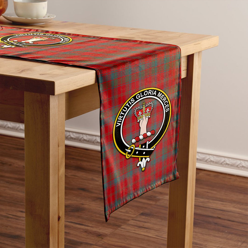 Robertson Weathered Clan Badge Tartan Table Runner