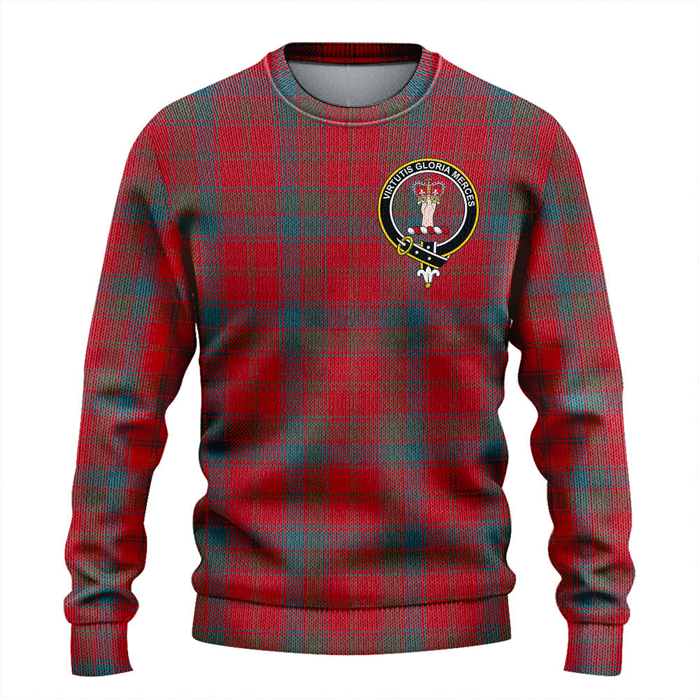 Robertson Weathered Clan Badge Tartan Knitted Sweater