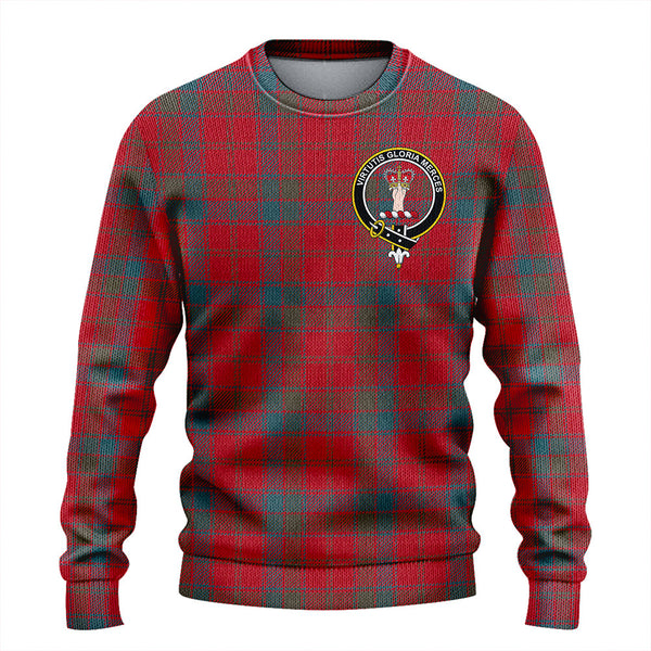 Robertson Weathered Clan Badge Tartan Knitted Sweater