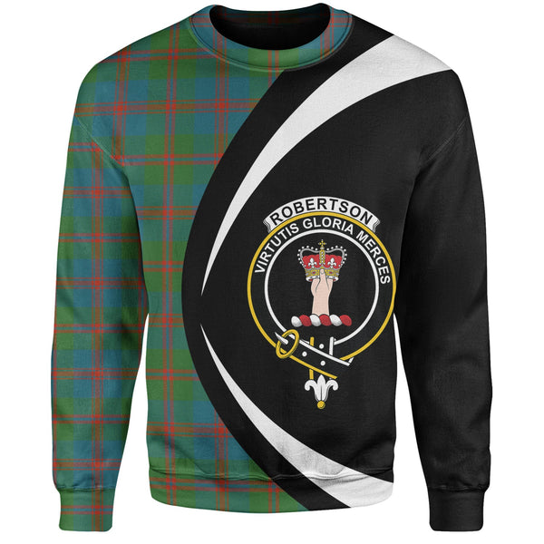 Robertson of Struan Ancient Clan Badge Tartan Sweatshirt Circle Style Personalized