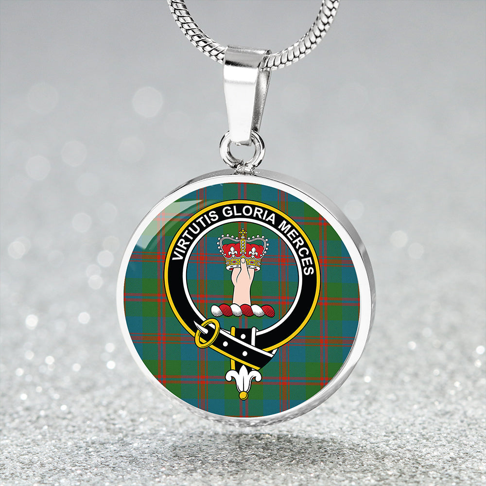 Robertson of Struan Ancient Clan Badge Tartan Classic Circle Necklace