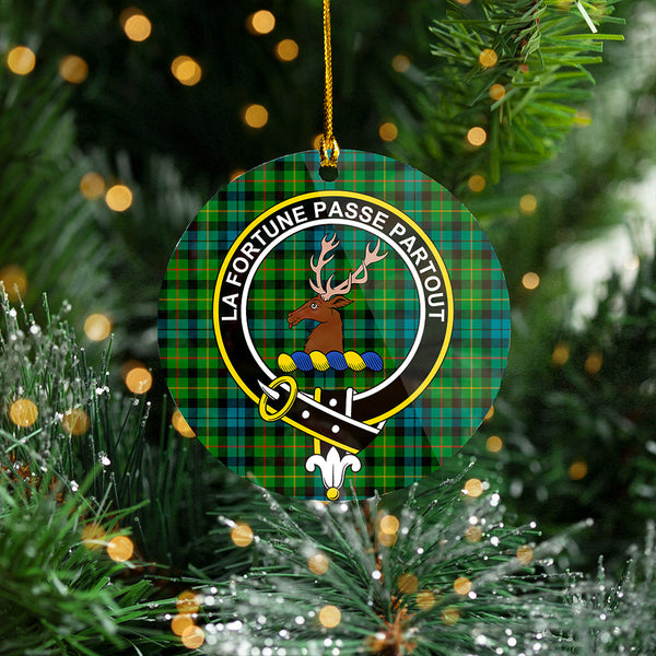 Rollo Ancient Clan Badge Tartan Plastic Christmas Ornaments