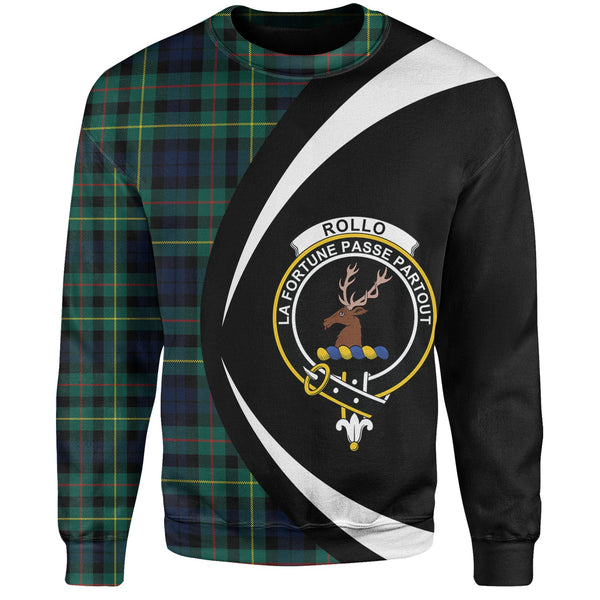 Rollo Modern Clan Badge Tartan Sweatshirt Circle Style Personalized