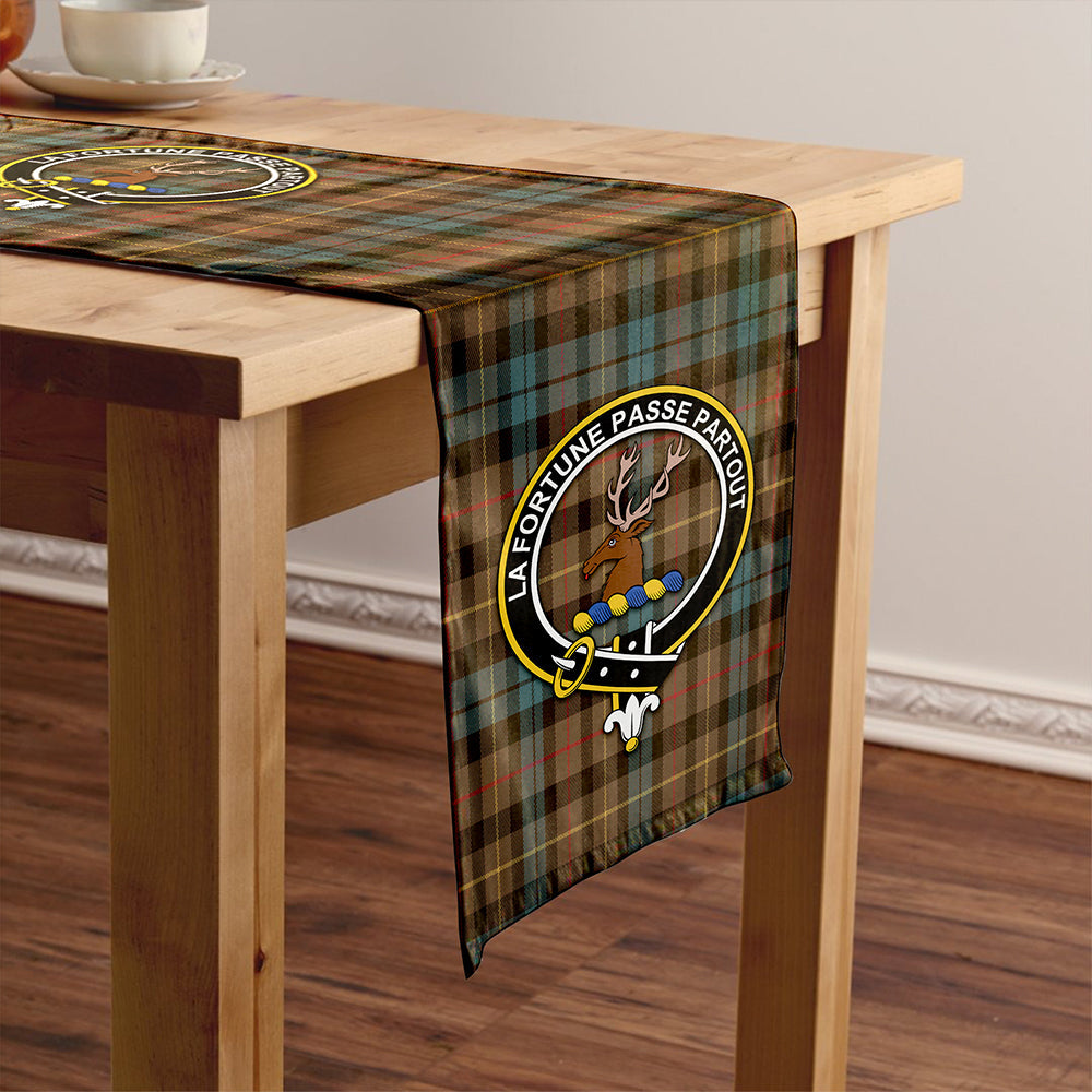 Rollo Weathered Clan Badge Tartan Table Runner