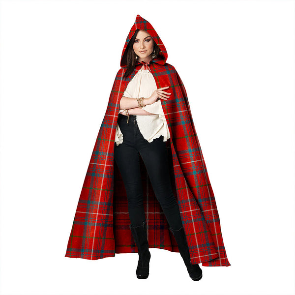 Rose Ancient Clan Badge Tartan Hooded Cloak