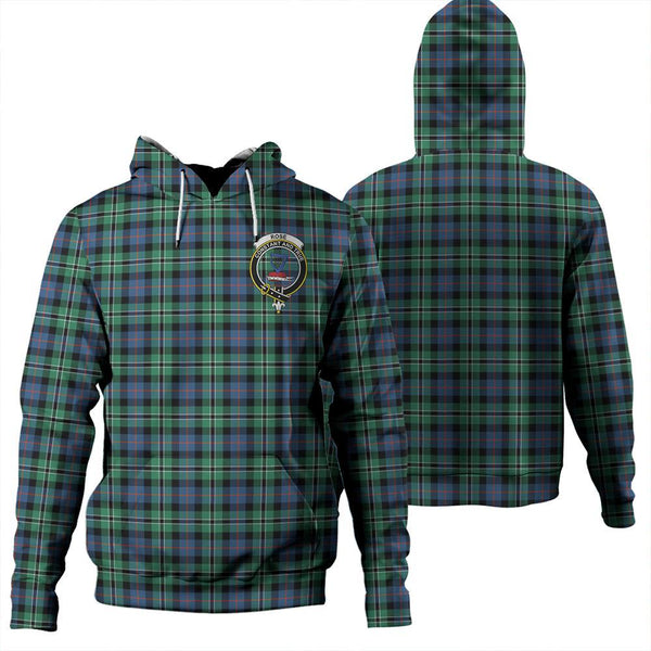 Rose Hunting Ancient Tartan Classic Crest Hoodie