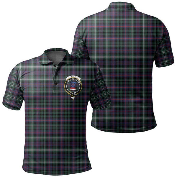 Rose Hunting Modern Tartan Classic Crest Polo Shirt