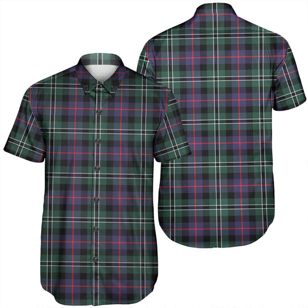 Rose Hunting Modern Tartan Classic Short Sleeve Shirt