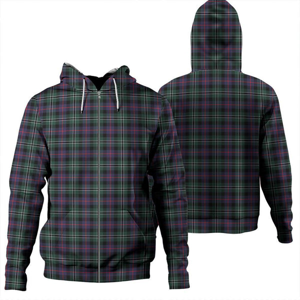 Rose Hunting Modern Tartan Classic Zipper Hoodie