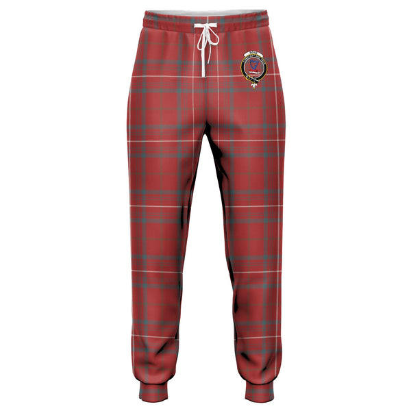 Rose Weathered Clan Badge Tartan Jogger Pants