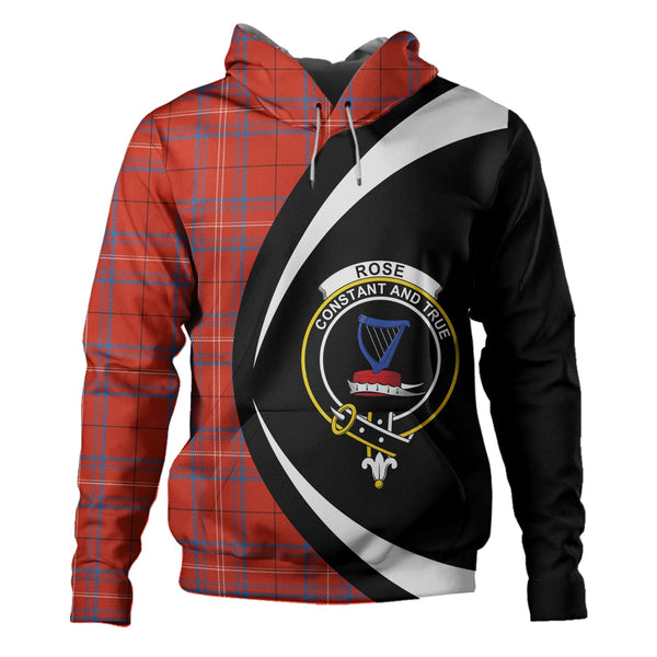 Rose of Kilravock Ancient Clan Badge Tartan Hoodie Circle Style