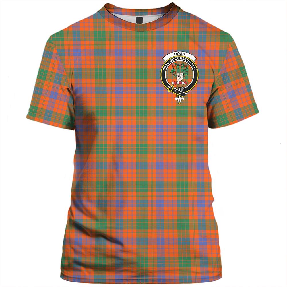 Ross Ancient Tartan Classic Crest T-Shirt