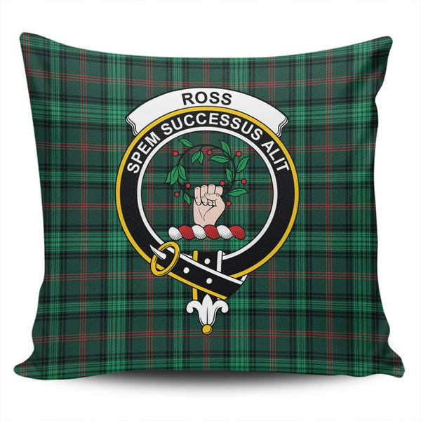 Ross Hunting Modern Tartan Classic Crest Pillow Cover