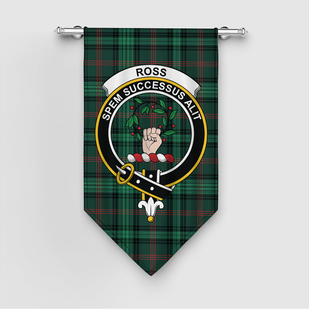 Ross Hunting Modern Tartan Classic Crest Gonfalon