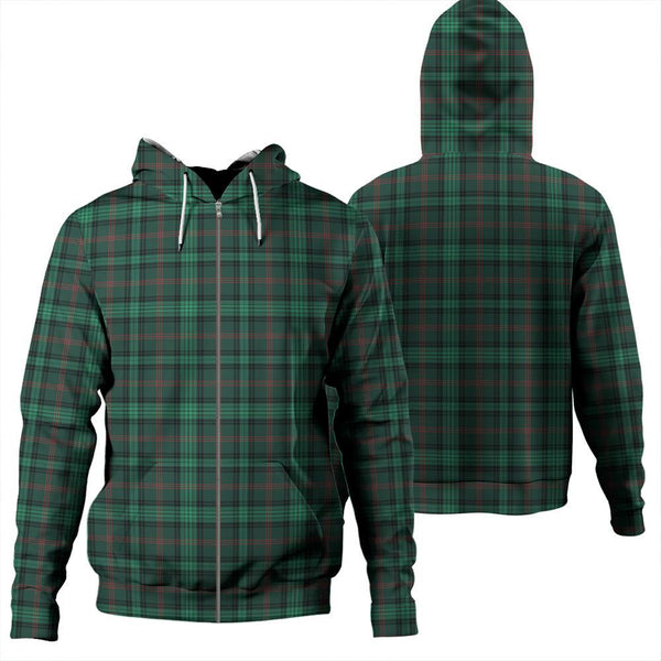 Ross Hunting Modern Tartan Classic Zipper Hoodie