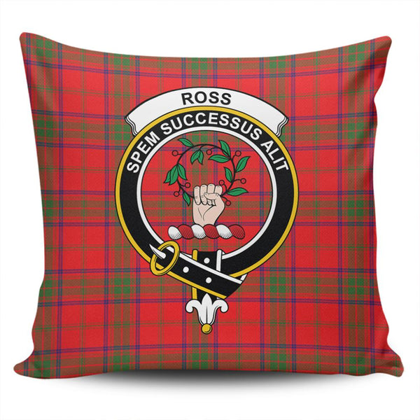 Ross Modern Tartan Classic Crest Pillow Cover