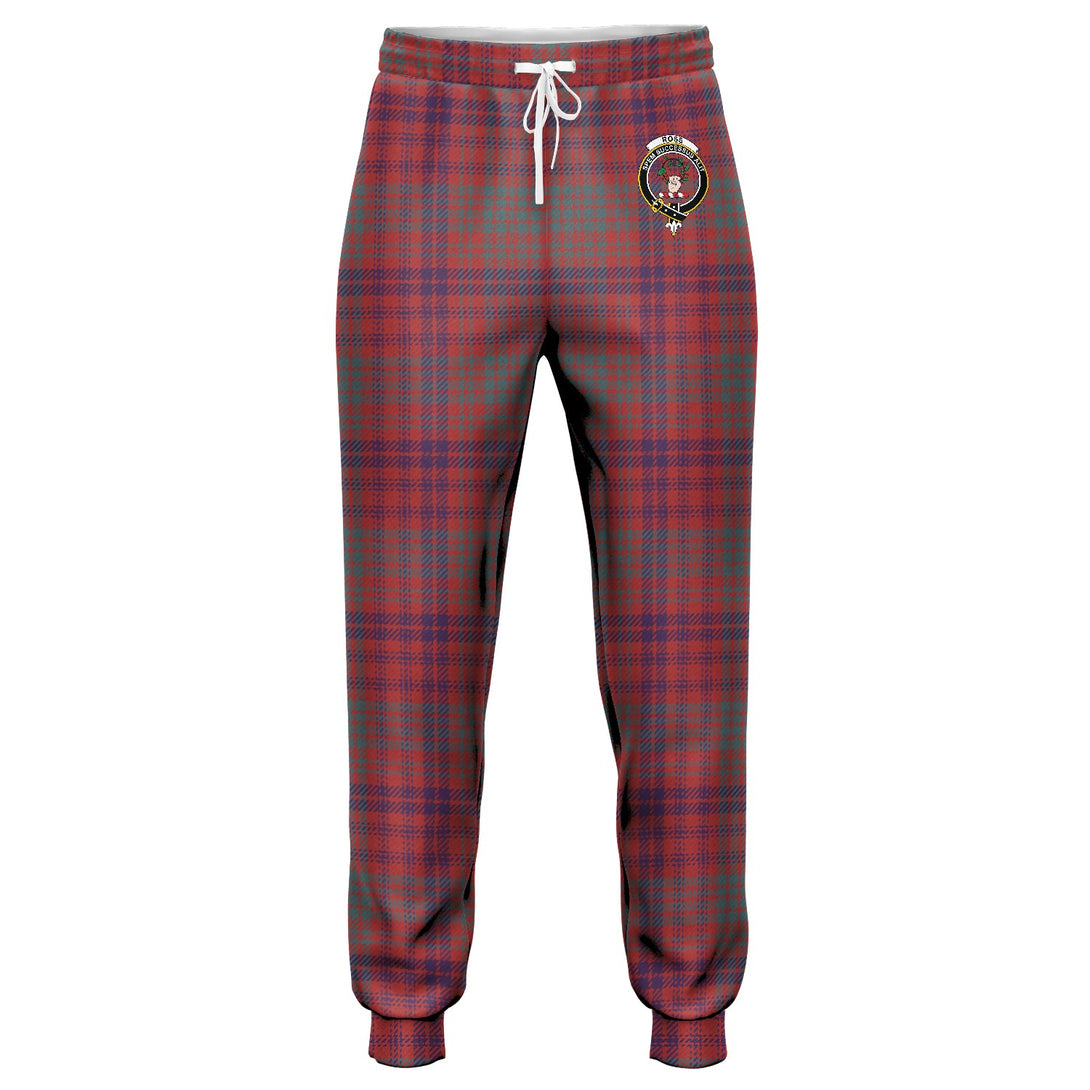 Ross Weathered Clan Badge Tartan Jogger Pants