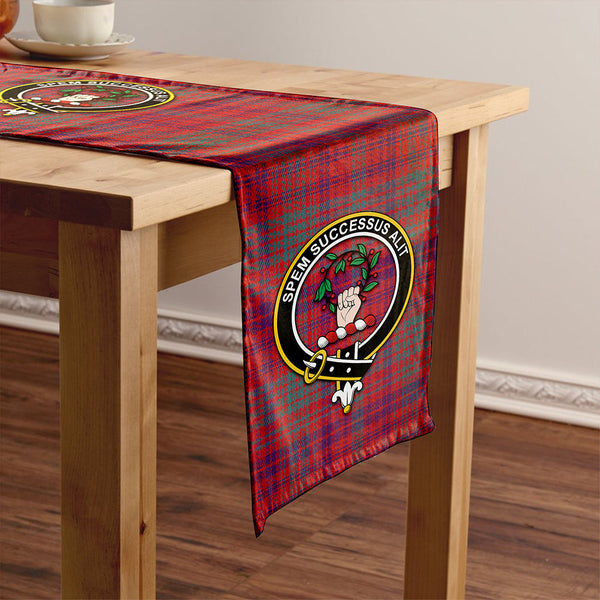 Ross Weathered Clan Badge Tartan Table Runner