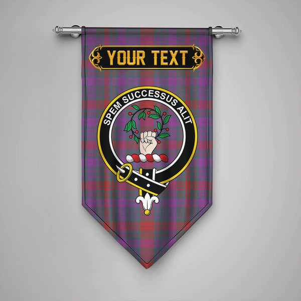 Ross (Wilsons) Weathered Clan Badge Tartan Gonfalon Personalize