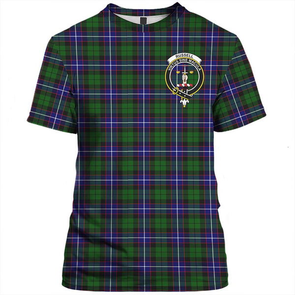 Russell Modern Tartan Classic Crest T-Shirt